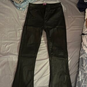 Edikted leather pants flare